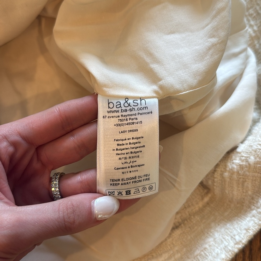 ba&sh Cream Tweed Mini Dress - Picture 10 of 14